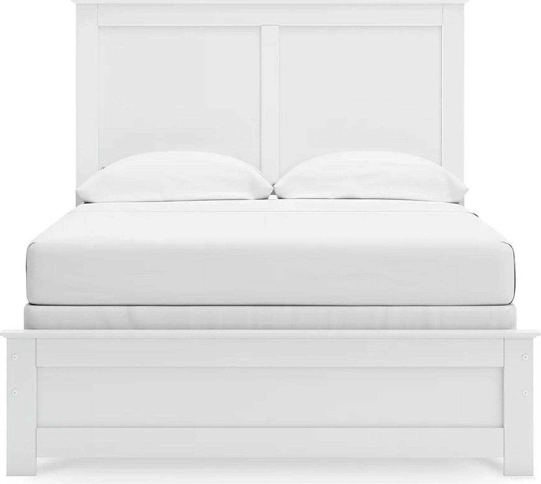 The appearance of Bostwick Shoals Full Panel Bed In White designed by Signature Design by Ashley in the traditional interior design. This white piece of furniture was selected by 1StopBedrooms from Bostwick Shoals Collection to add a touch of cosiness and style into your home. Sku: B139-186;B139-55. Bed Type: Panel Bed. Material: Wood. Bed Size: Full.