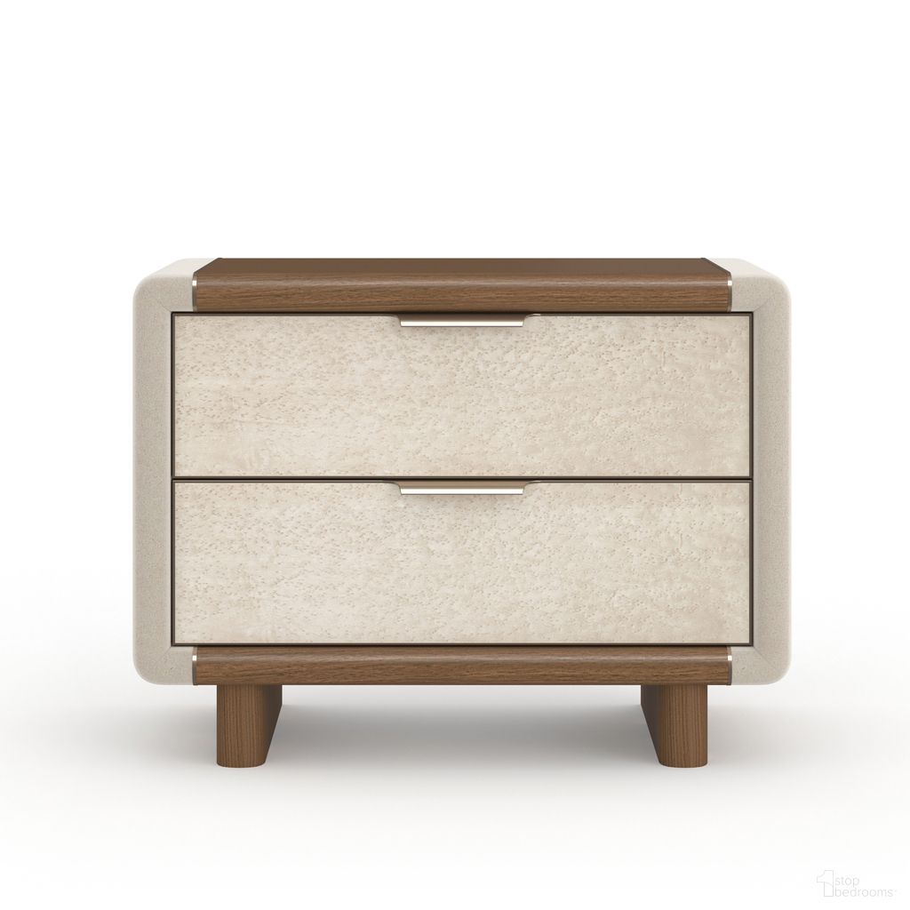 The appearance of Botero Large Nightstand In Cream designed by Caracole in the transitional interior design. This cream piece of furniture was selected by 1StopBedrooms from Botero Collection to add a touch of cosiness and style into your home. Sku: CLA-024-063. Material: Wood.