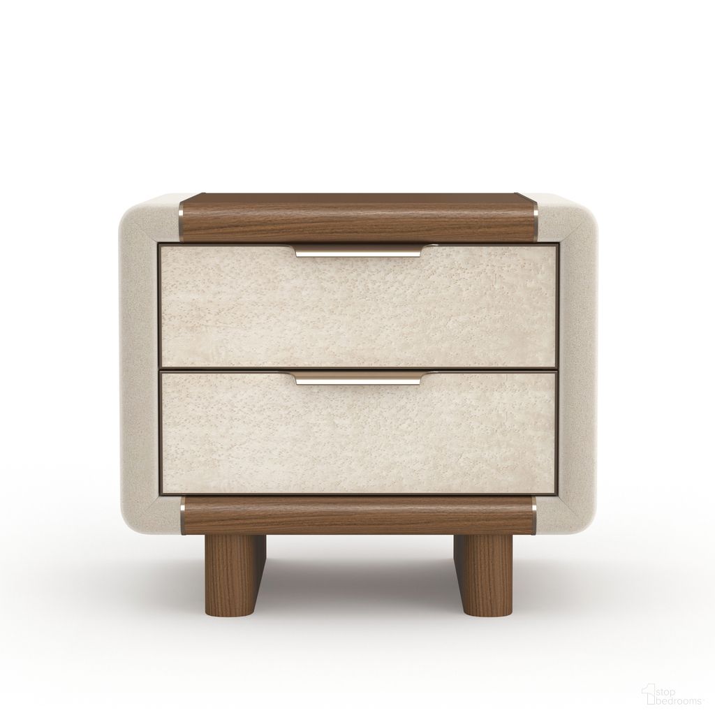 The appearance of Botero Small Nightstand In Cream designed by Caracole in the transitional interior design. This cream piece of furniture was selected by 1StopBedrooms from Botero Collection to add a touch of cosiness and style into your home. Sku: CLA-024-068. Material: Wood.