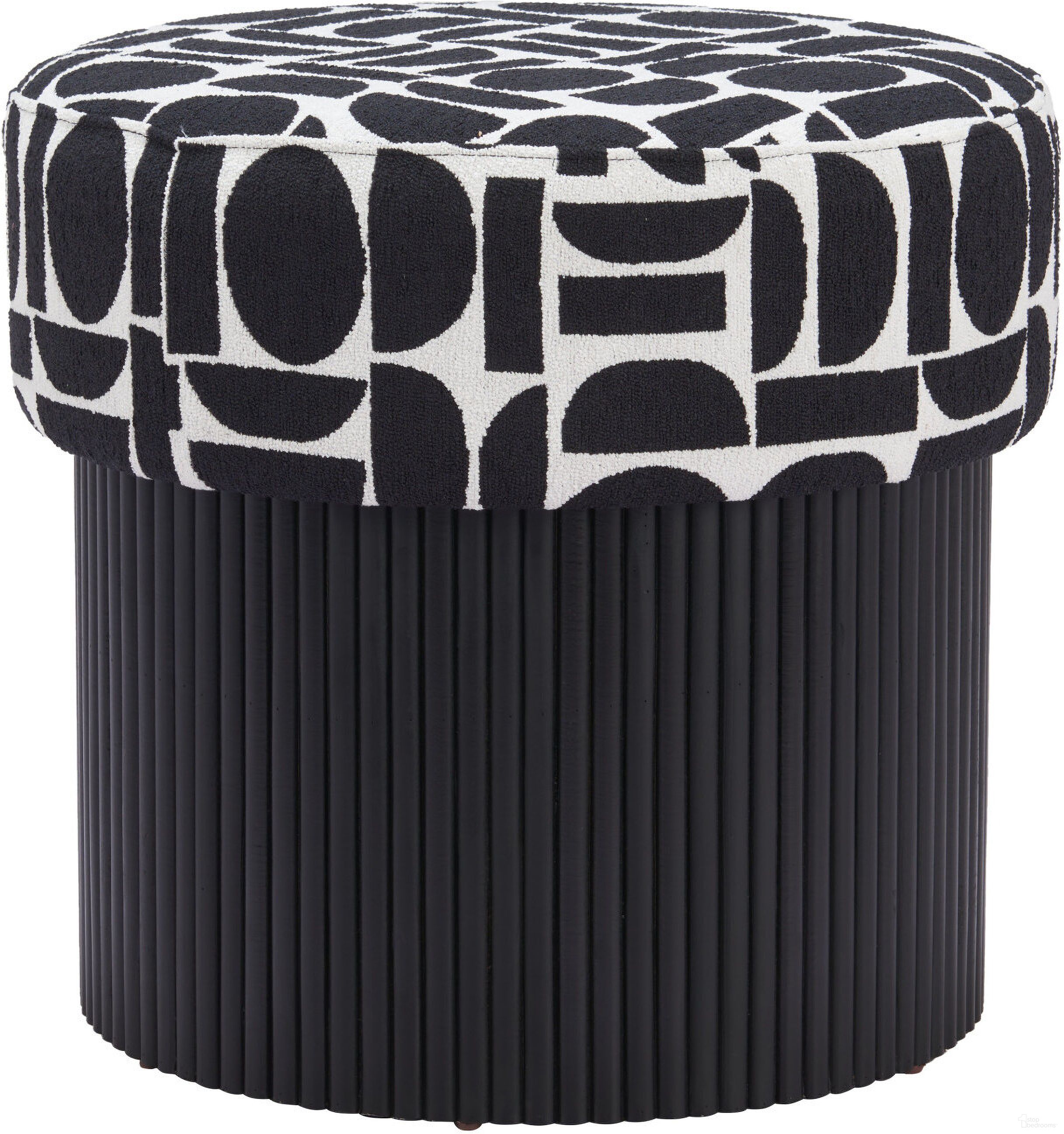 The appearance of Boto Storage Ottoman In Black and White designed by Zuo Modern in the modern / contemporary interior design. This black and white piece of furniture was selected by 1StopBedrooms from Boto Collection to add a touch of cosiness and style into your home. Sku: 110181. Material: Pine.