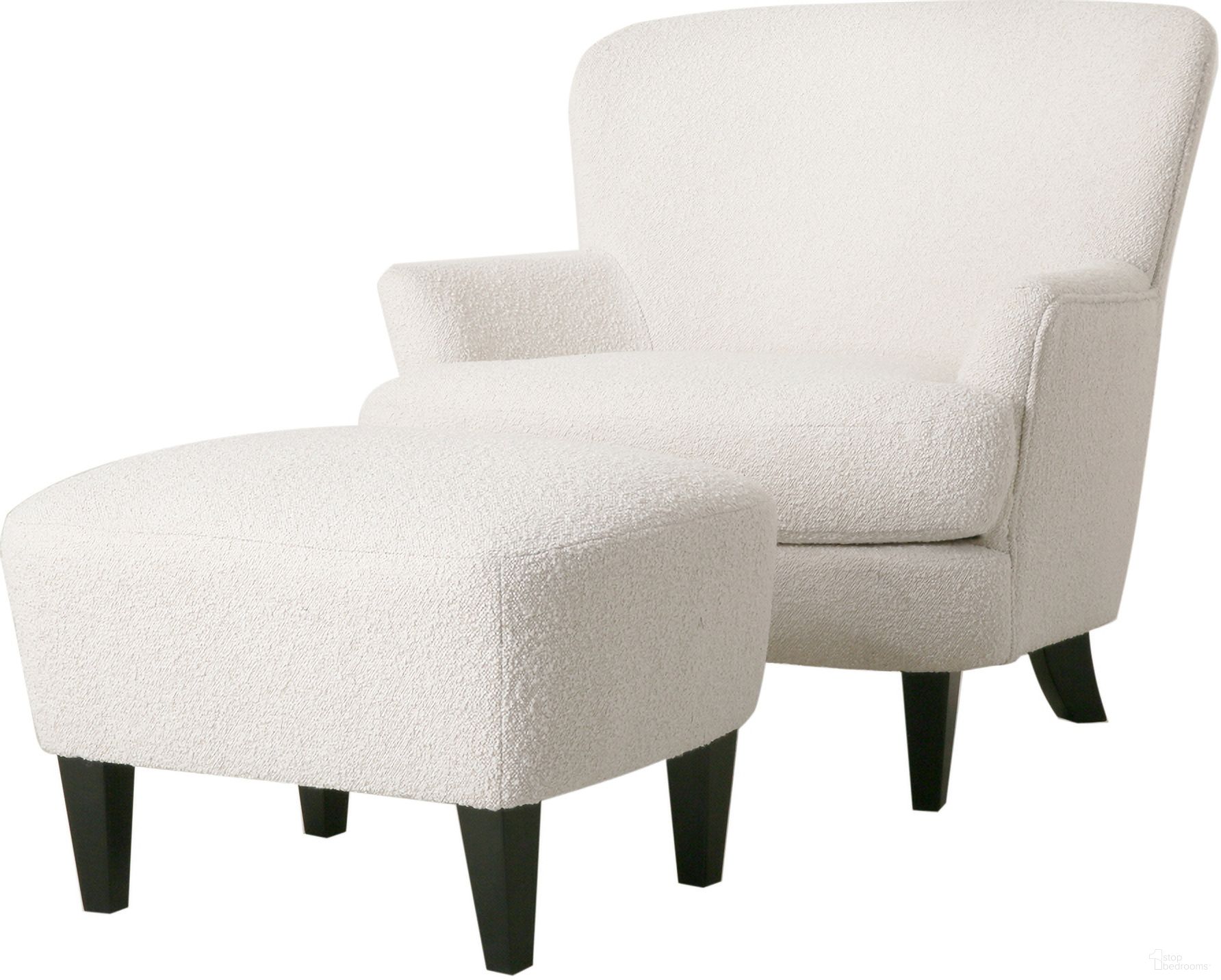 The appearance of Boucle Fabric Upholstered Living Room Set with Tapered Legs In Cream designed by Noble House in the modern / contemporary interior design. This cream piece of furniture was selected by 1StopBedrooms from to add a touch of cosiness and style into your home. Sku: 74114.00ALM. Material: Boucle.