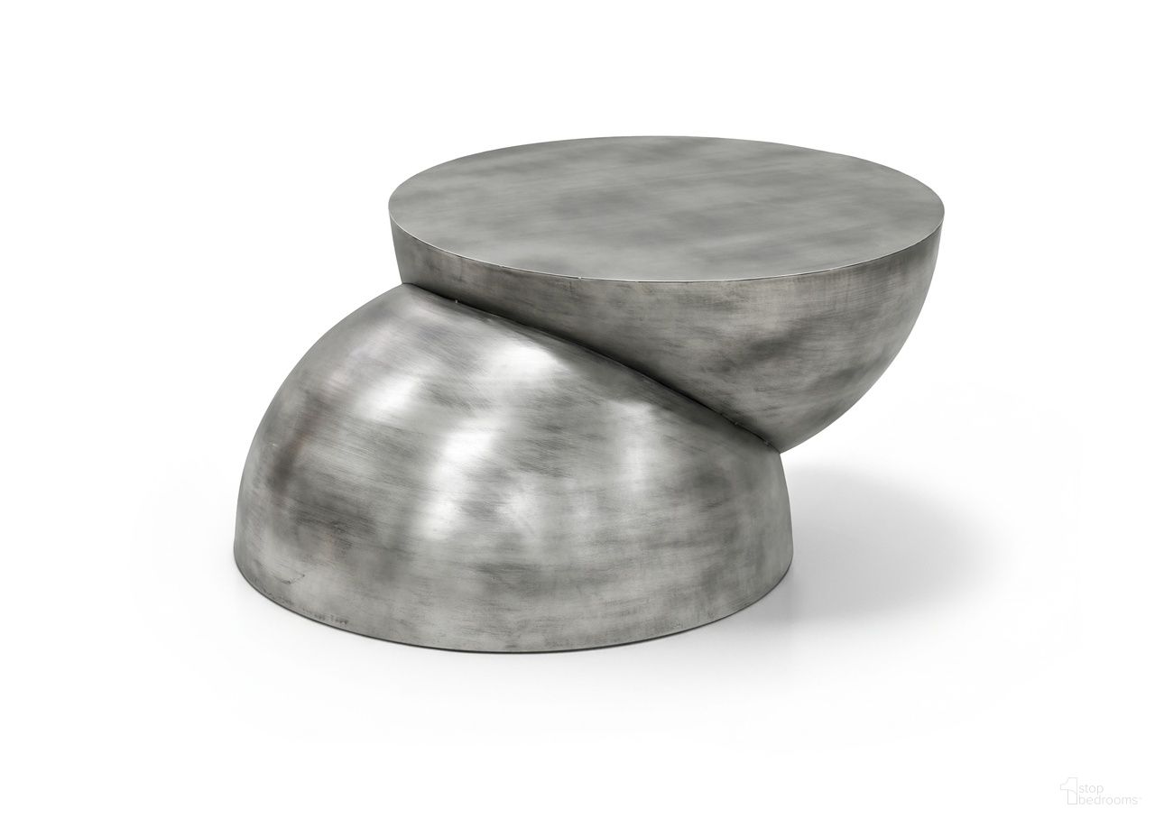 The appearance of Boulder Iron Coffee Table In Silver designed by Meridian in the modern / contemporary interior design. This silver piece of furniture was selected by 1StopBedrooms from Boulder Collection to add a touch of cosiness and style into your home. Sku: 77034Silver-CT. Material: Iron.