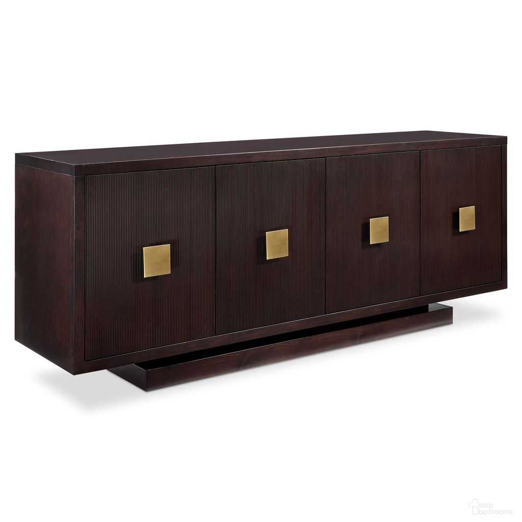 The appearance of Boulevard Buffet designed by Bernhardt in the modern / contemporary interior design. This ebonized/warm brass piece of furniture was selected by 1StopBedrooms from Boulevard Collection to add a touch of cosiness and style into your home. Sku: 340132. Material: Metal.