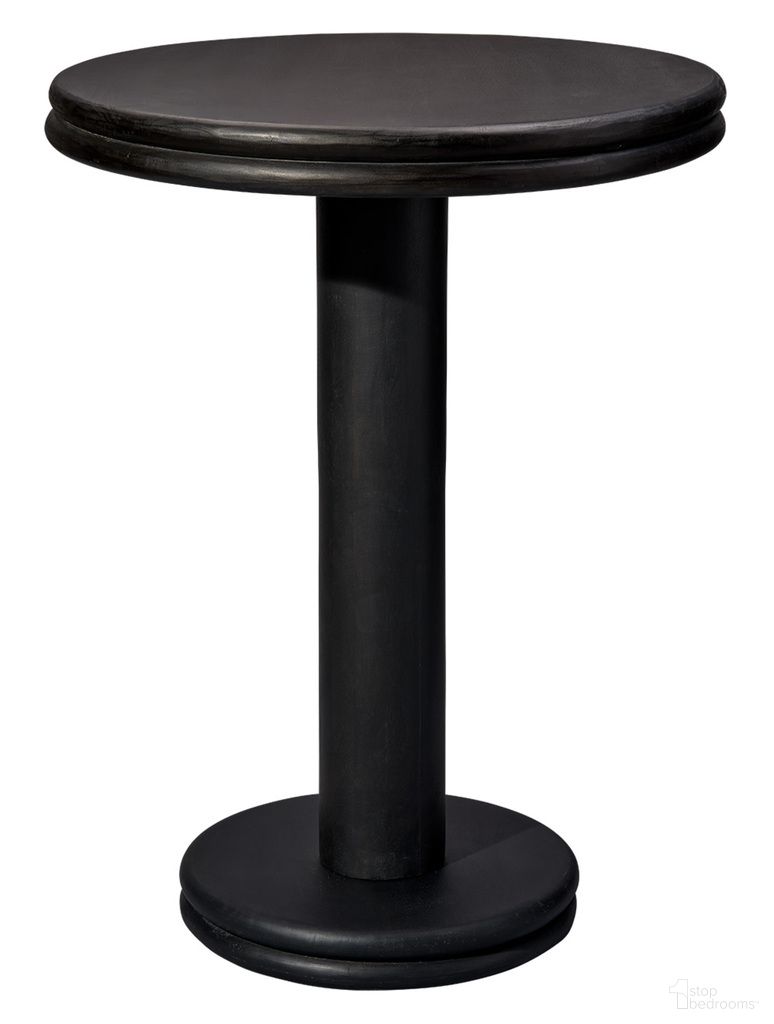 Bourbon Mango Wood Bar Table In Black