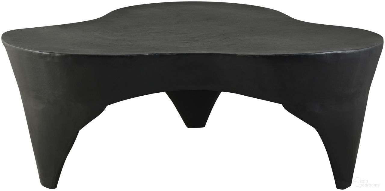 The appearance of Bourges Aluminum Coffee Table In Black designed by Meridian in the modern / contemporary interior design. This black piece of furniture  was selected by 1StopBedrooms from Bourges Collection to add a touch of cosiness and style into your home. Sku: 99031Black-CT. Material: Aluminum.