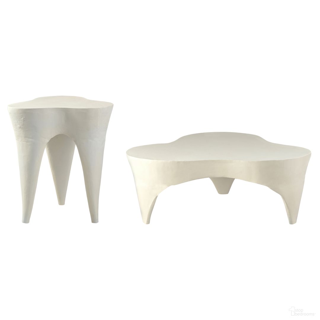 The appearance of Bourges Aluminum Occasional Table Set In Cream designed by Meridian in the modern / contemporary interior design. This cream piece of furniture  was selected by 1StopBedrooms from Bourges Collection to add a touch of cosiness and style into your home. Sku: 99031Cream-CT;99031Cream-ET. Material: Aluminum.