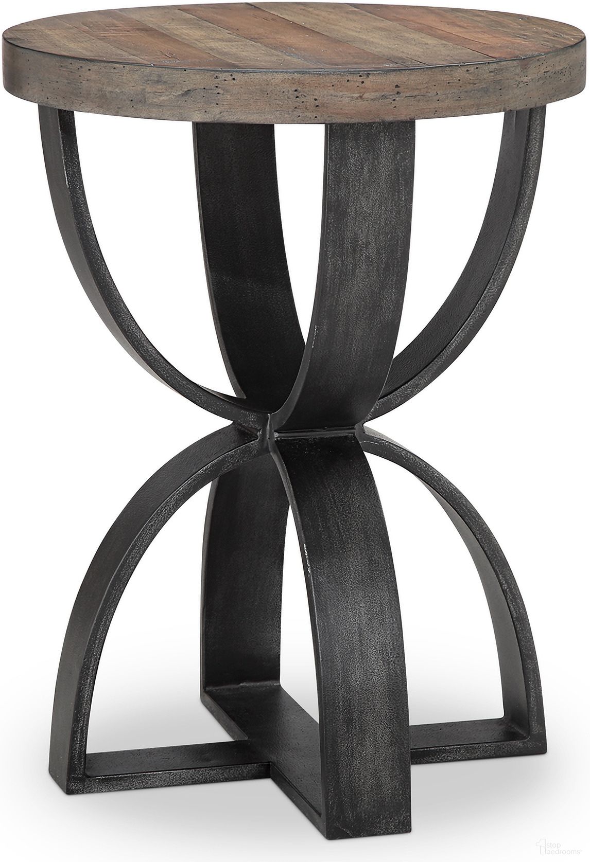 The appearance of Bowden Round Accent Table In Rustic Honey designed by Magnussen in the industrial interior design. This honey piece of furniture  was selected by 1StopBedrooms from Bowden Collection to add a touch of cosiness and style into your home. Sku: T4635-35. Material: Hardwood.