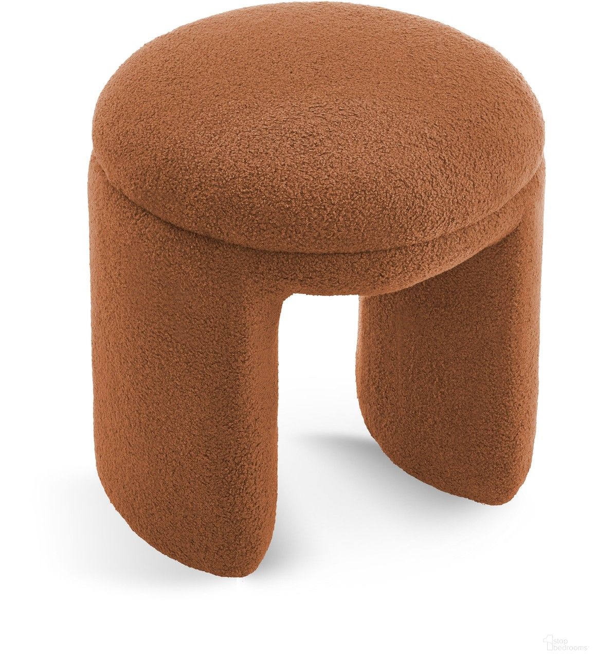 The appearance of Bowen Faux Shearling Teddy Fabric Ottoman/Stool In Saddle designed by Meridian in the modern / contemporary interior design. This saddle piece of furniture was selected by 1StopBedrooms from Bowen Collection to add a touch of cosiness and style into your home. Sku: 105Saddle. Material: Plywood.
