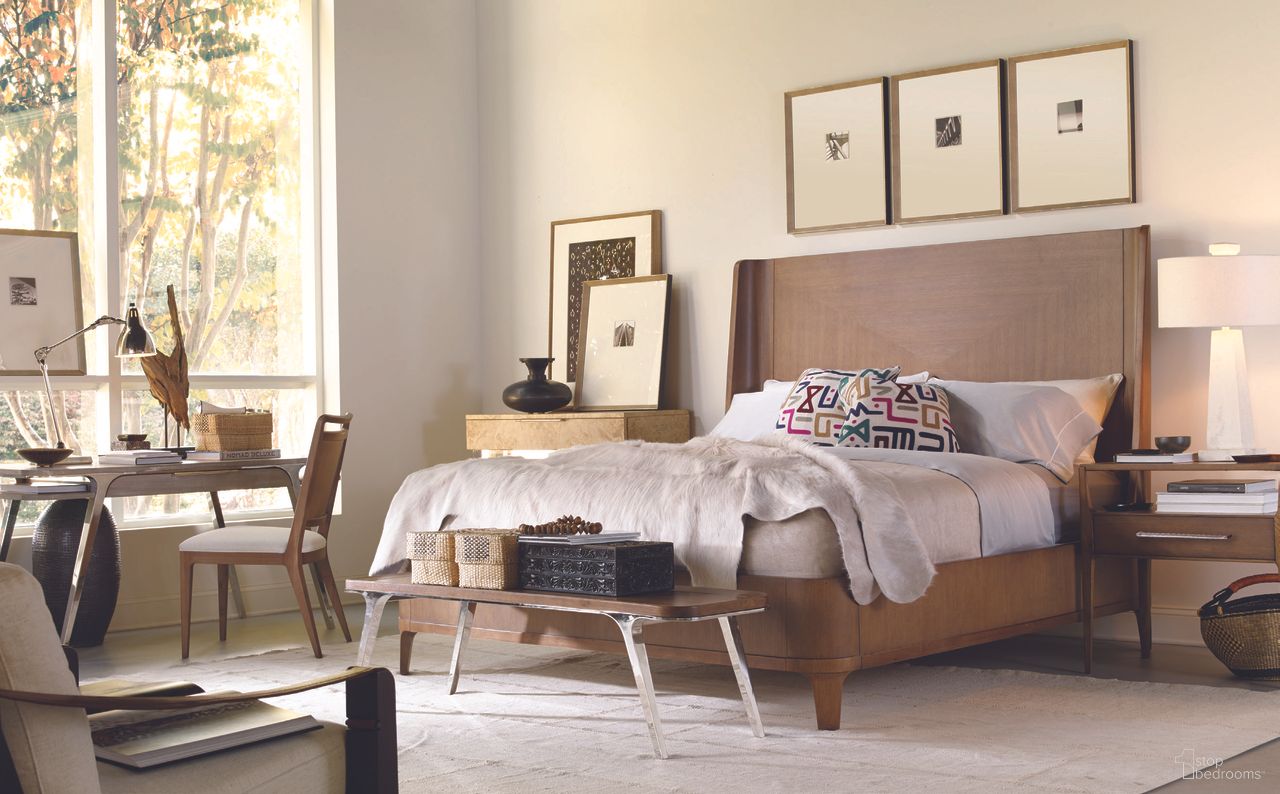 The appearance of Bowery Place Panel Bedroom Set In Bowery Cerused designed by Century Furniture in the transitional interior design. This bowery cerused piece of furniture was selected by 1StopBedrooms from Bowery Place Collection to add a touch of cosiness and style into your home. Sku: C4H-135F;C4H-135H;C4H-135R;C4H-224. Bed Size: California King. Material: Oak Veneer.
