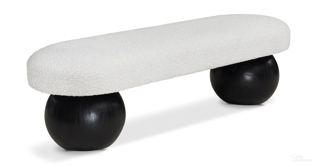 The appearance of Bowie Bench In Cream designed by Meridian in the modern / contemporary interior design. This cream piece of furniture  was selected by 1StopBedrooms from Bowie Collection to add a touch of cosiness and style into your home. Sku: 22043Cream. Material: Wood.