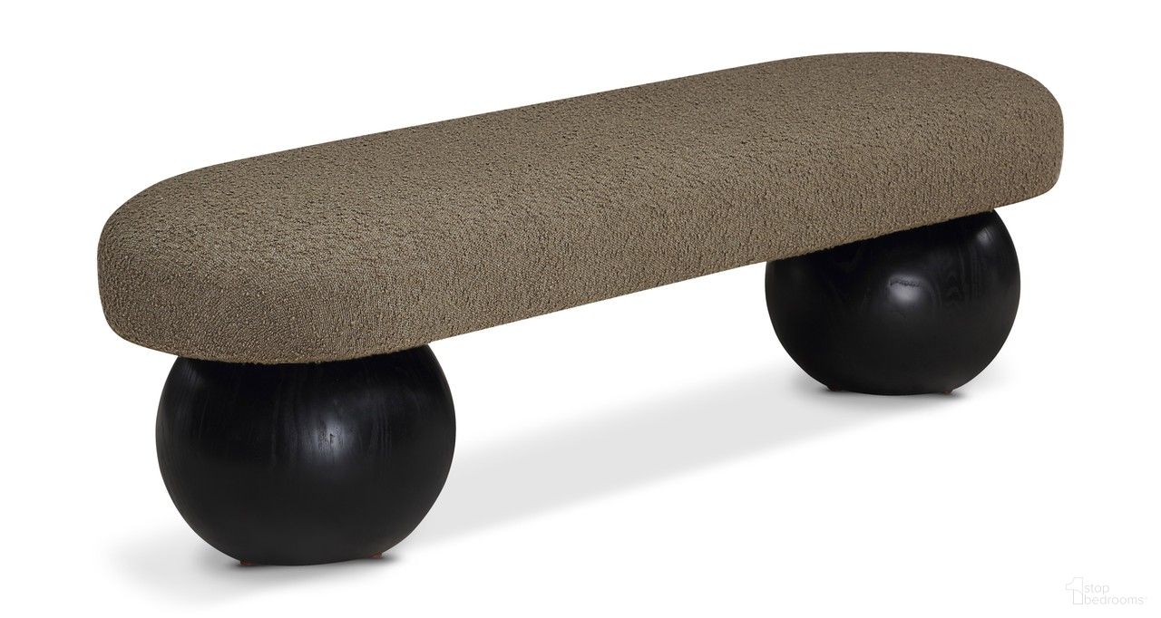 The appearance of Bowie Bench In Olive designed by Meridian in the modern / contemporary interior design. This olive piece of furniture was selected by 1StopBedrooms from Bowie Collection to add a touch of cosiness and style into your home. Sku: 22043Olive. Material: Wood.