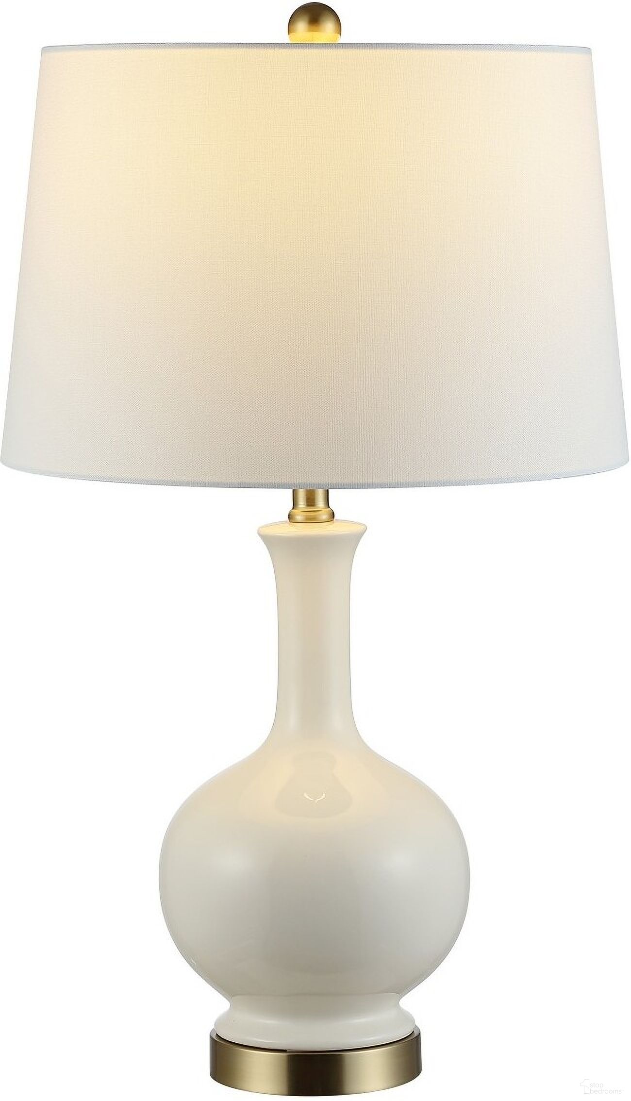 Bowie Ceramic Table Lamp in Cream