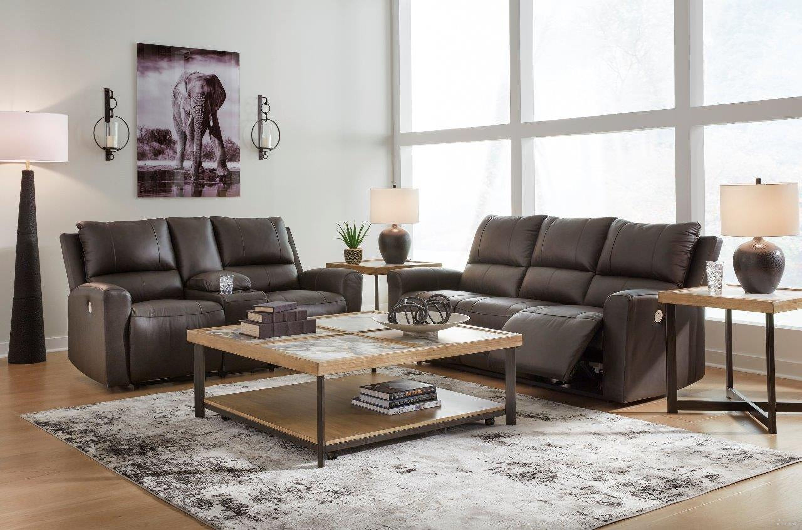 The appearance of Boxmere Living Room Set In Storm designed by Signature Design by Ashley in the modern / contemporary interior design. This storm piece of furniture was selected by 1StopBedrooms from Boxmere Collection to add a touch of cosiness and style into your home. Sku: U1310087;U1310096. Material: Leather.
