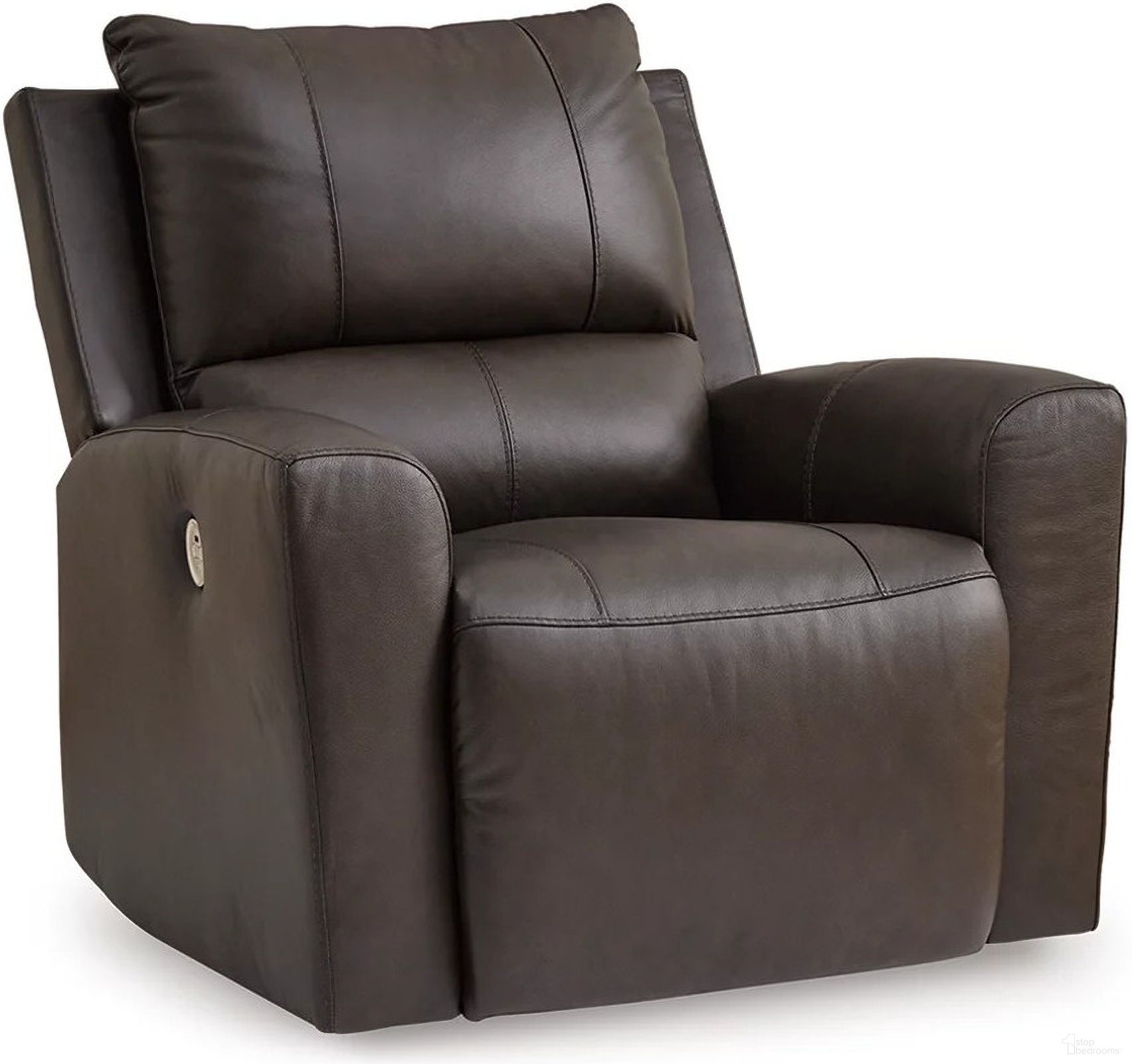 The appearance of Boxmere Power Recliner In Storm designed by Signature Design by Ashley in the modern / contemporary interior design. This storm piece of furniture was selected by 1StopBedrooms from Boxmere Collection to add a touch of cosiness and style into your home. Sku: U1310098. Material: Faux Leather.