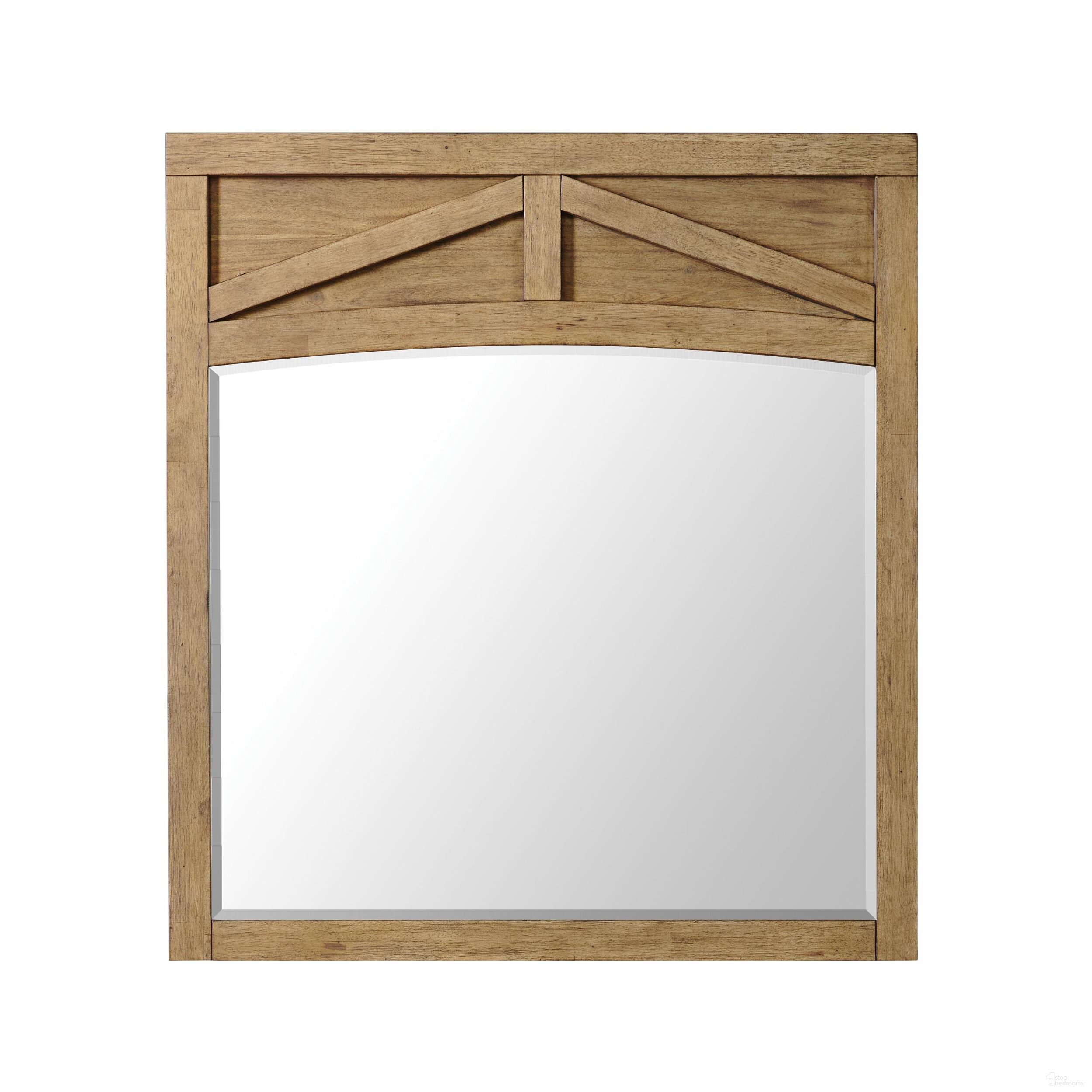 The appearance of Bozeman Mirror In Toasted Almond designed by Riverside Furniture in the modern / contemporary interior design. This toasted almond piece of furniture was selected by 1StopBedrooms from Bozeman Collection to add a touch of cosiness and style into your home. Sku: 50561.