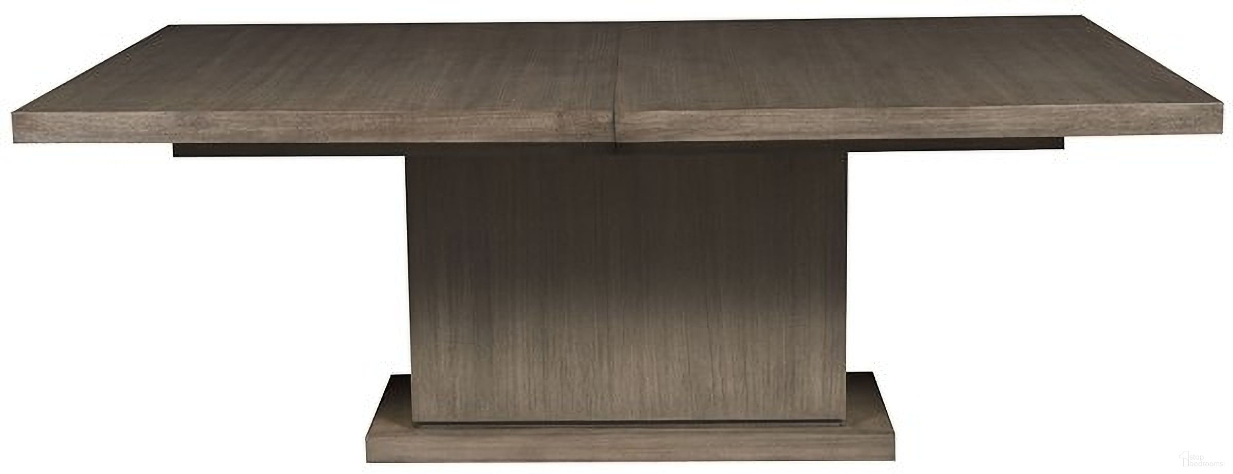 The appearance of Bradford Dining Table In Grey designed by Vanguard Furniture in the transitional interior design. This grey piece of furniture  was selected by 1StopBedrooms from Bradford Collection to add a touch of cosiness and style into your home. Sku: W738T-GH. Table Base Style: Pedestal. Material: Wood. Table Top Shape: Rectangular. Size: 47" x 80".