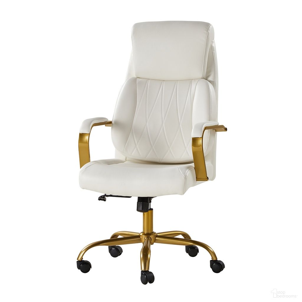 Bradford Ergonomic Office Chair With Lumbar Support In Ivory