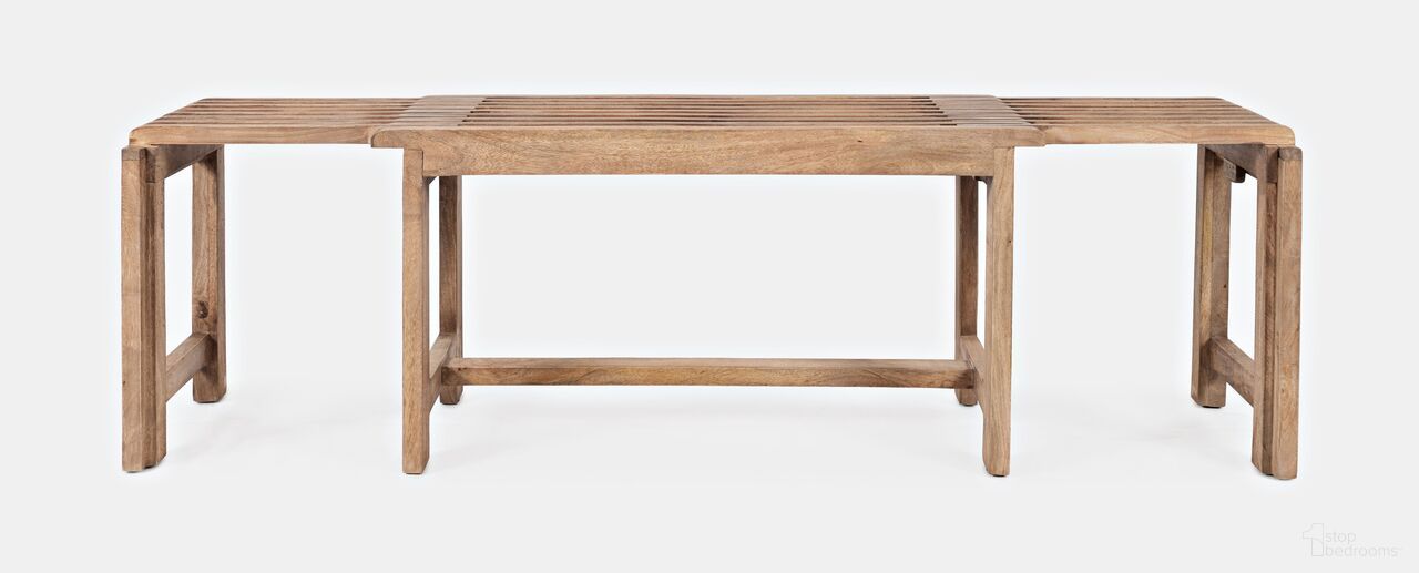 The appearance of Bradford Hardwood Bench In Natural designed by Jofran in the rustic / southwestern interior design. This natural piece of furniture was selected by 1StopBedrooms from Global Archive Collection to add a touch of cosiness and style into your home. Sku: 1730-191B. Material: Mango.