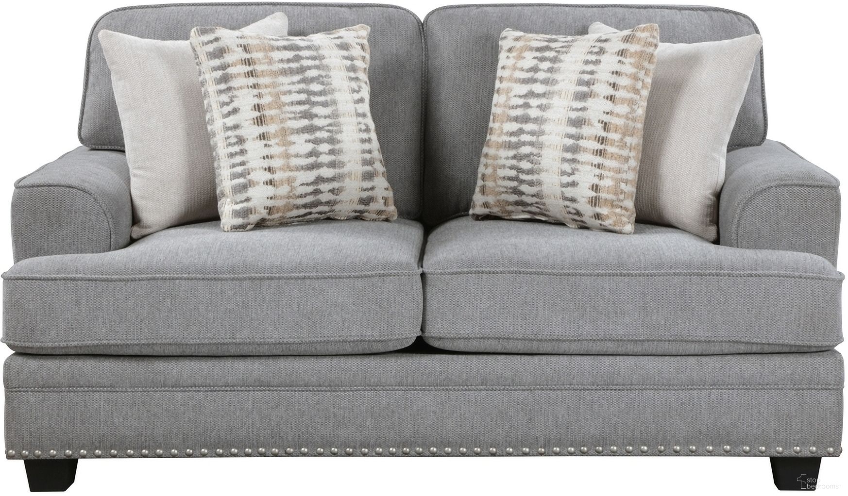 The appearance of Bradford Loveseat In Gray designed by Homelegance in the modern / contemporary interior design. This gray piece of furniture was selected by 1StopBedrooms from Bradford Collection to add a touch of cosiness and style into your home. Sku: 9648GY-2. Material: Chenille.