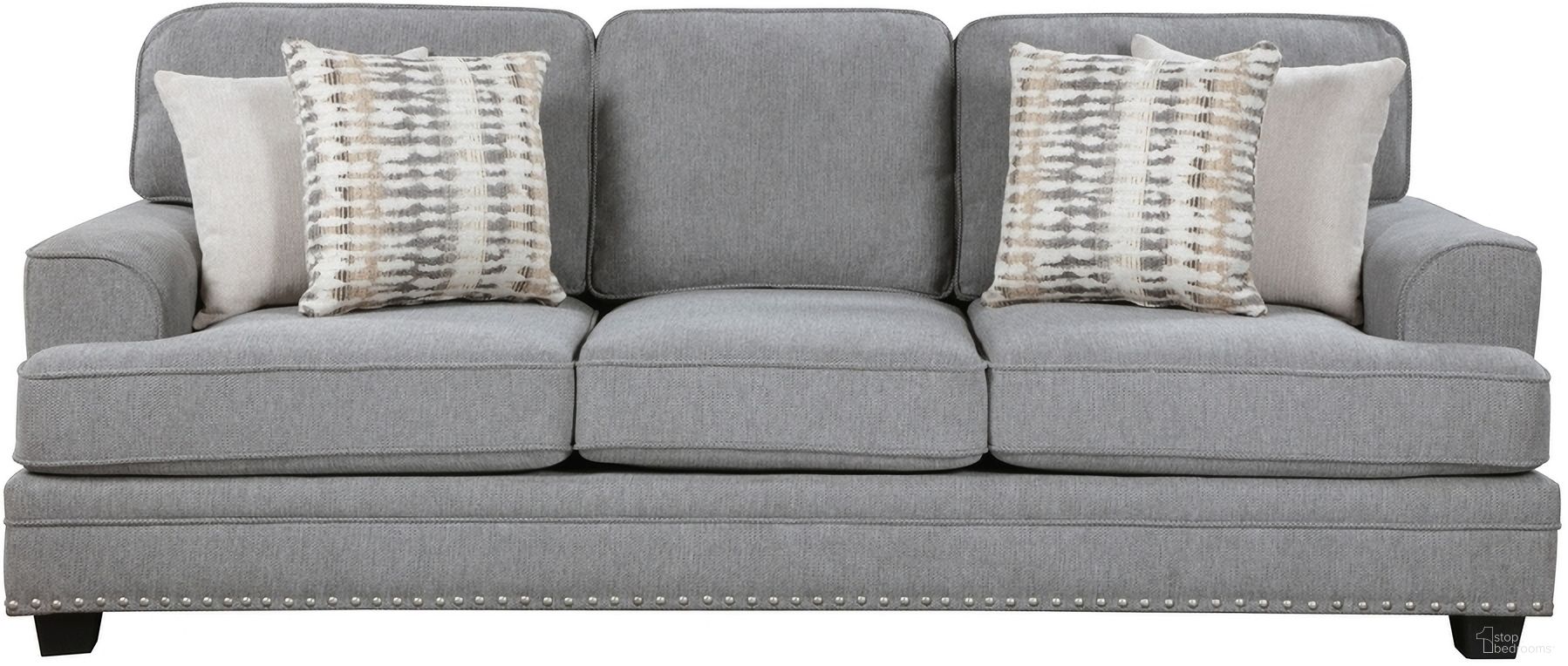 The appearance of Bradford Sofa In Gray designed by Homelegance in the modern / contemporary interior design. This gray piece of furniture was selected by 1StopBedrooms from Bradford Collection to add a touch of cosiness and style into your home. Sku: 9648GY-3. Material: Chenille.