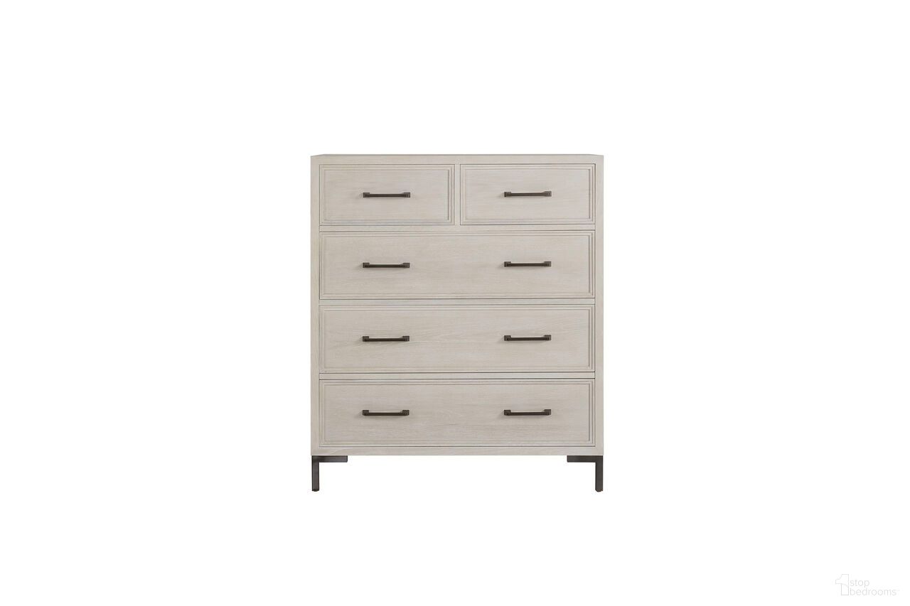 The appearance of Bradley Chest In Antique White designed by Alpine in the modern / contemporary interior design. This antique white piece of furniture  was selected by 1StopBedrooms from Bradley Collection to add a touch of cosiness and style into your home. Sku: F7210-11. Material: Oak Veneer.