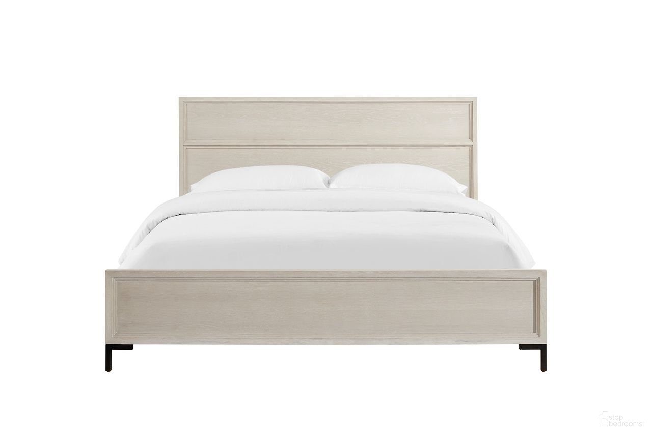 Bradley Standard King Platform Bed In Antique White