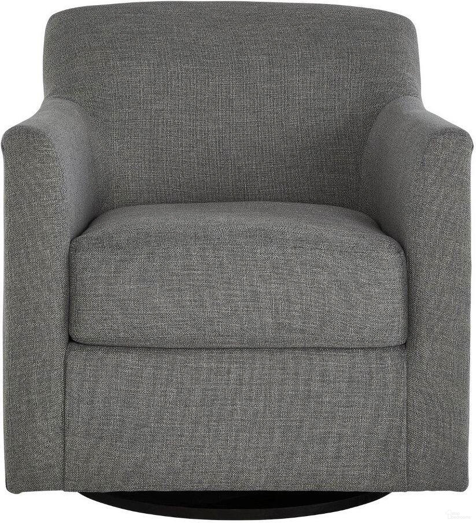 The appearance of Bradney Charcoal Swivel Accent Chair designed by Signature Design by Ashley in the transitional interior design. This smoke piece of furniture was selected by 1StopBedrooms from Bradney Collection to add a touch of cosiness and style into your home. Sku: A3000326. Material: Fabric.