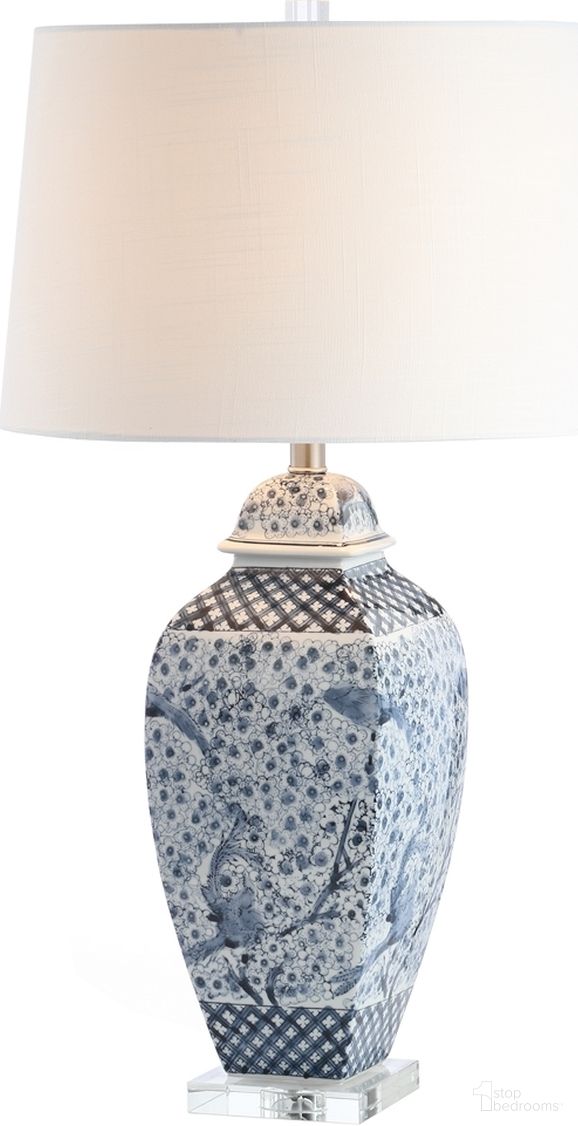 Braeden Blue and White Table Lamp