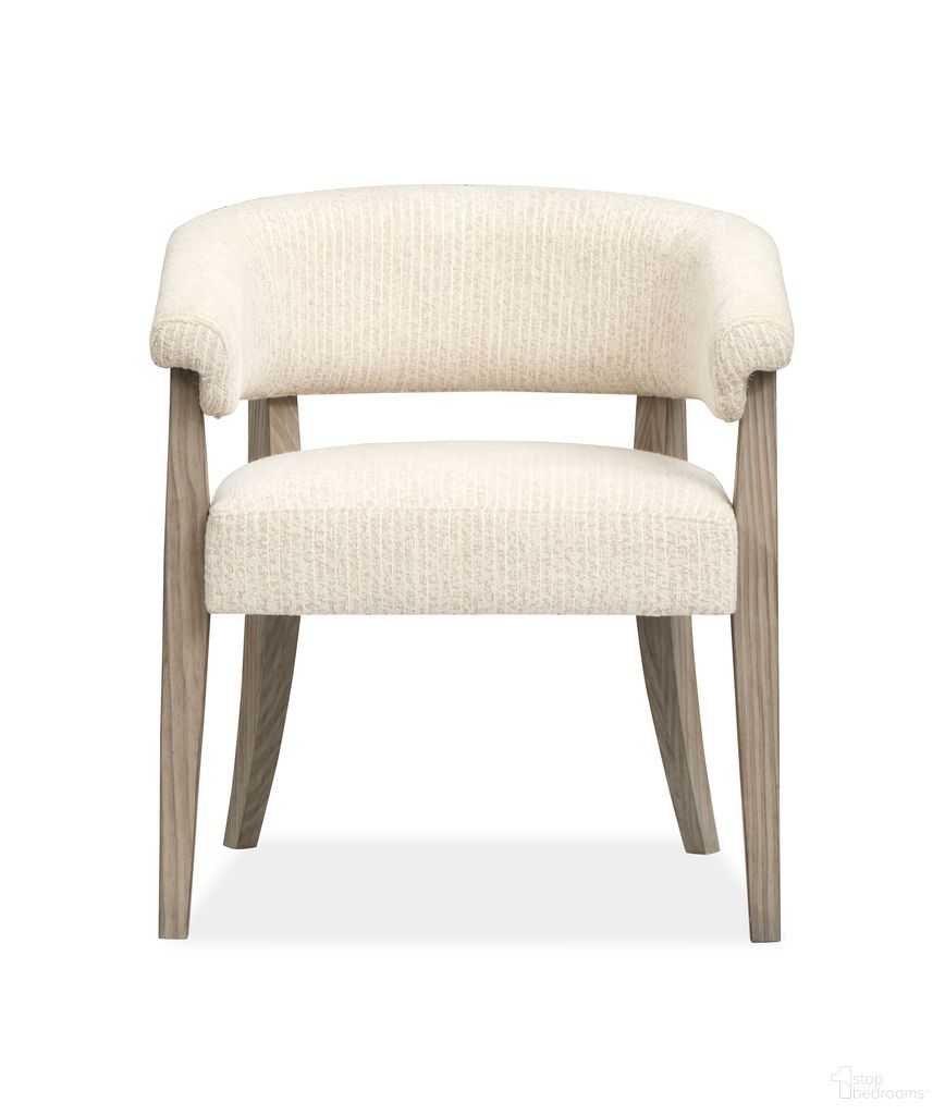 The appearance of Braelyn Upholstered Host Chair Set of 2 In Dorian Grey designed by Magnussen in the transitional interior design. This dorian grey piece of furniture was selected by 1StopBedrooms from Braelyn Collection to add a touch of cosiness and style into your home. Sku: D5874-76. Chair Type: Arm Chair. Material: Oak Veneer.