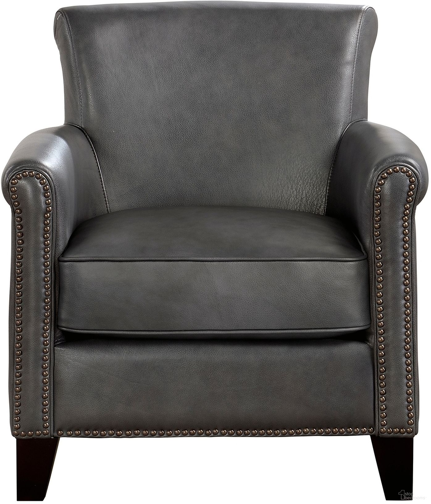 The appearance of Braintree Accent Chair In Gray designed by Homelegance in the traditional interior design. This gray piece of furniture was selected by 1StopBedrooms from Braintree Collection to add a touch of cosiness and style into your home. Sku: 9278GRY-1. Material: Leather.