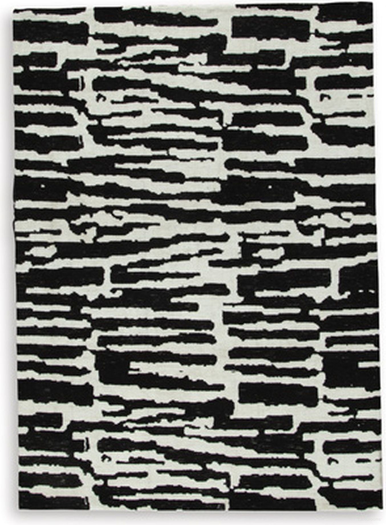 Bramshaw Medium Rug In Black and Ivory