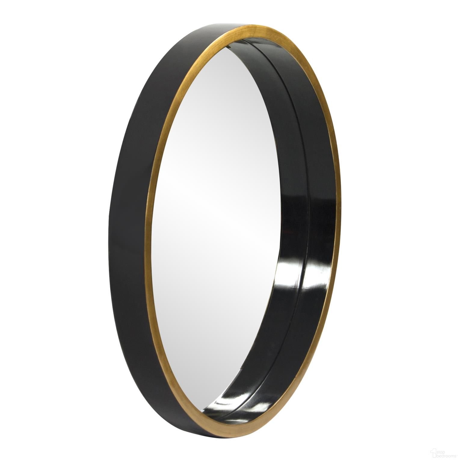 Brando Mirror In Black and Gold