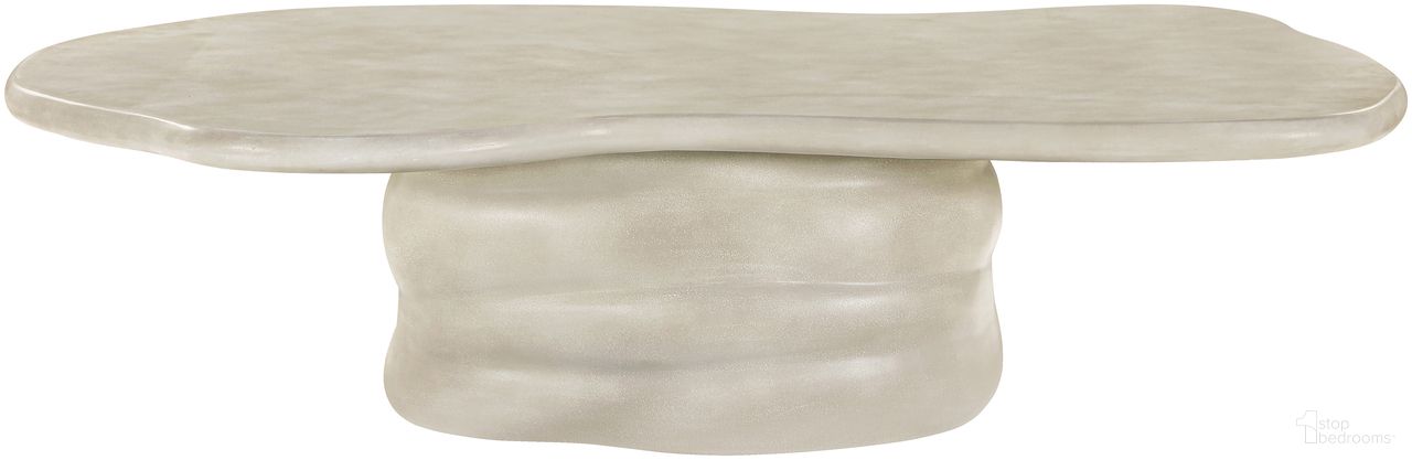 The appearance of Branna Concrete Coffee Table In Beige designed by Meridian in the modern / contemporary interior design. This beige piece of furniture was selected by 1StopBedrooms from Branna Collection to add a touch of cosiness and style into your home. Sku: 657Sand-CT Box 1/2 (Table Top);657Sand-CT Box 2/2 (Table Base). Material: Glass Fiber Reinforced Concrete.