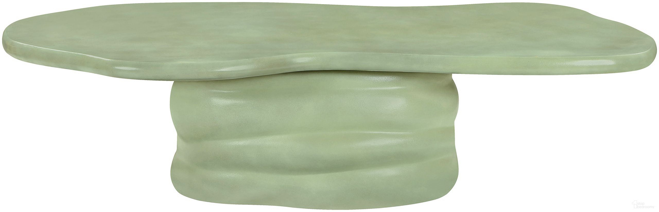 Branna Concrete Coffee Table In Green