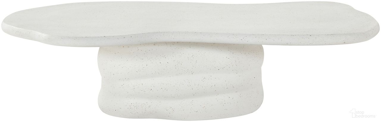 Branna Concrete Coffee Table In Terrazzo