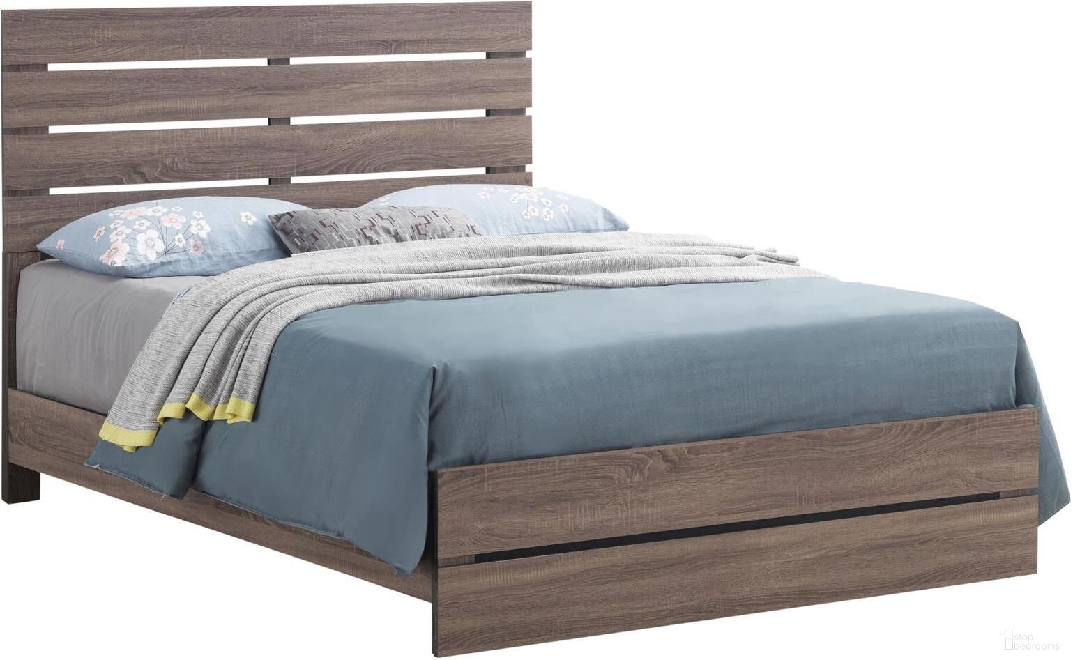 The appearance of Brantford Queen Panel Bed Barrel Oak designed by Coaster in the country / farmhouse interior design. This barrel oak piece of furniture was selected by 1StopBedrooms from Brantford Collection to add a touch of cosiness and style into your home. Sku: 207041Q. Bed Type: Panel Bed. Material: Wood. Bed Size: Queen.