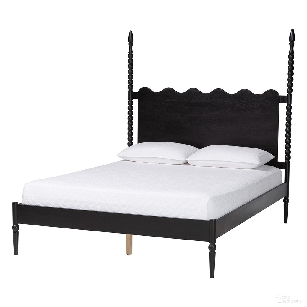 Brantley Queen Spindle Platform Bed In Black