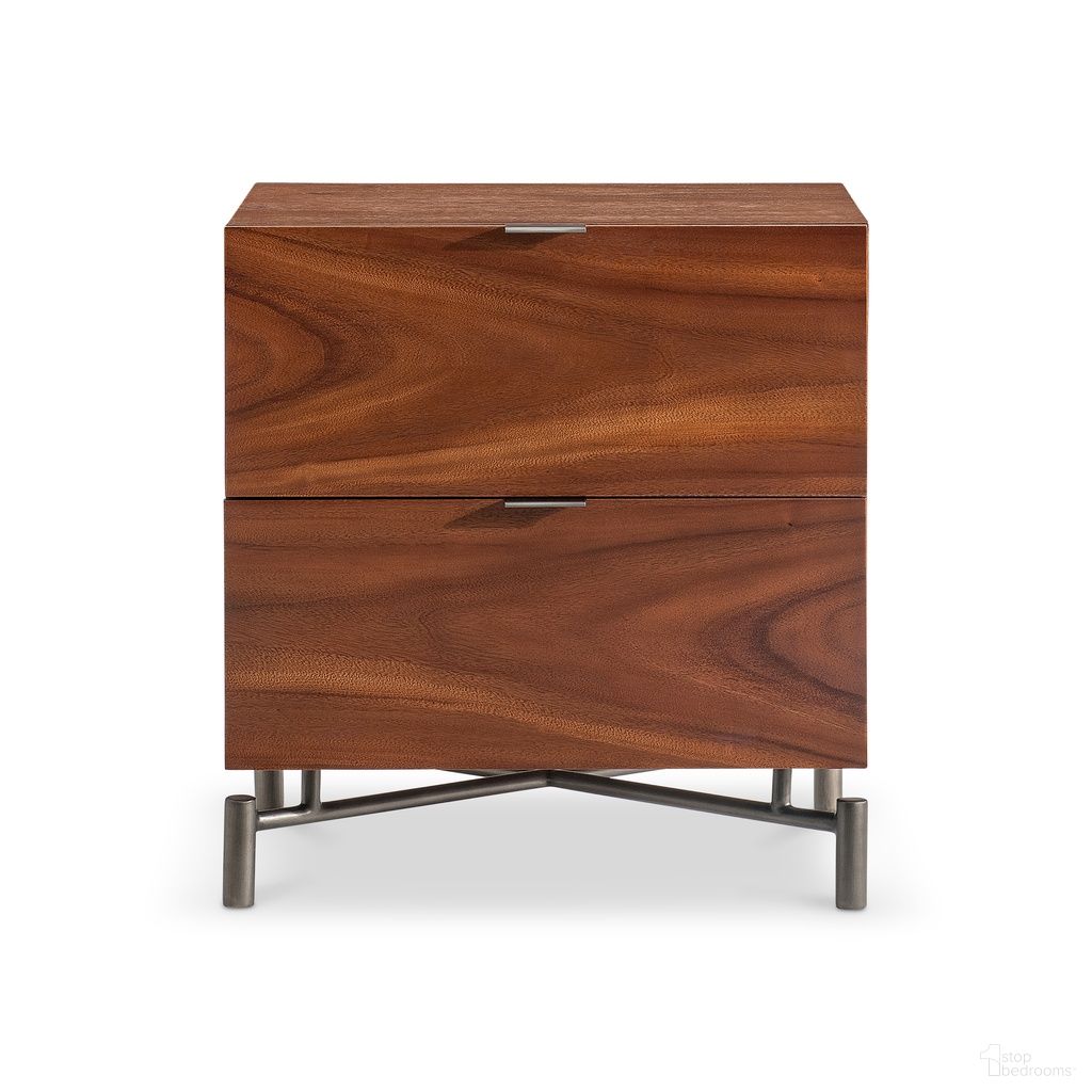 The appearance of Brasea 2 Drawer 24" Nightstand In Brown designed by Bernhardt in the modern / contemporary interior design. This brown piece of furniture was selected by 1StopBedrooms from Brasea Collection to add a touch of cosiness and style into your home. Sku: 394230. Material: Wood.