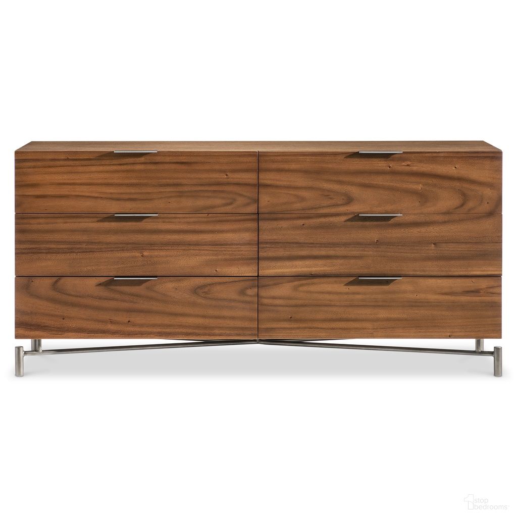 The appearance of Brasea 68" Dresser In Brown designed by Bernhardt in the modern / contemporary interior design. This brown piece of furniture was selected by 1StopBedrooms from Brasea Collection to add a touch of cosiness and style into your home. Sku: 394054. Material: Wood.