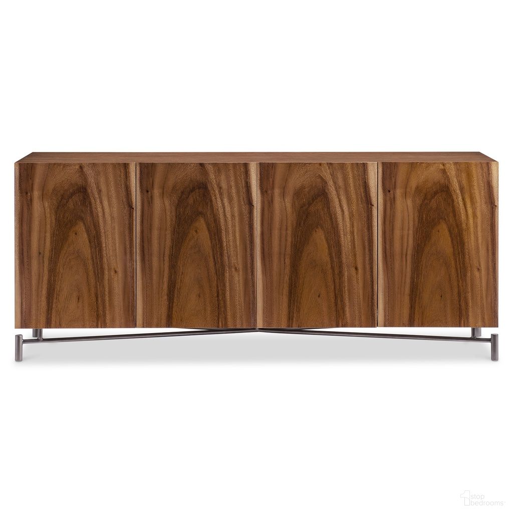 The appearance of Brasea Wooden Entertainment Credenza In Brown designed by Bernhardt in the modern / contemporary interior design. This brown piece of furniture was selected by 1StopBedrooms from Brasea Collection to add a touch of cosiness and style into your home. Sku: 394894. Material: Wood.