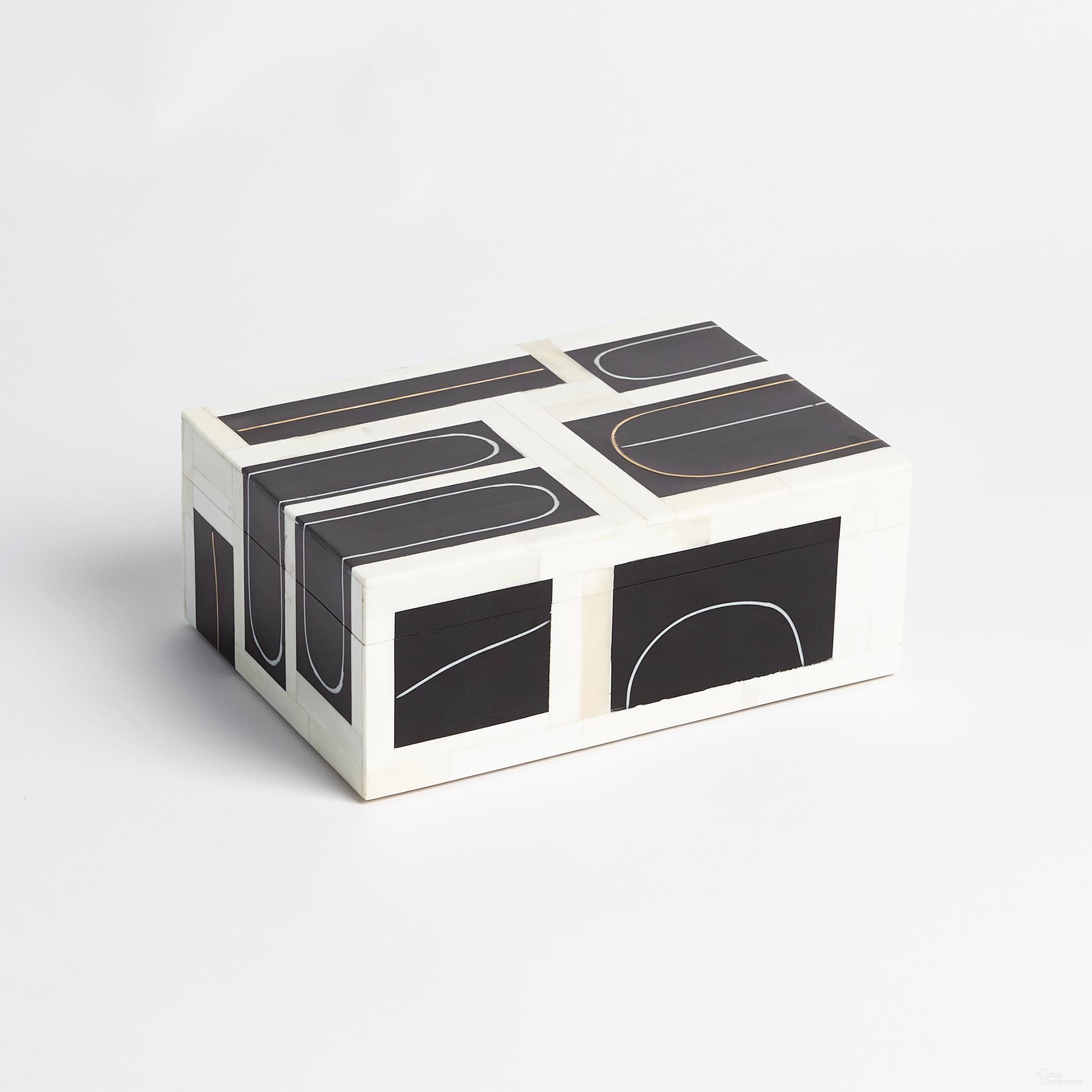 Brass Loop Small Box In Black