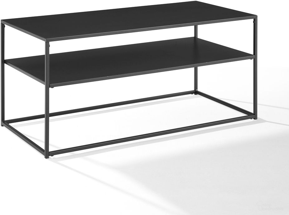 The appearance of Braxton Coffee Table In Matte Black designed by Crosley Brands in the modern / contemporary interior design. This matte black piece of furniture was selected by 1StopBedrooms from Braxton Collection to add a touch of cosiness and style into your home. Sku: CF1402-MB. Material: Steel.