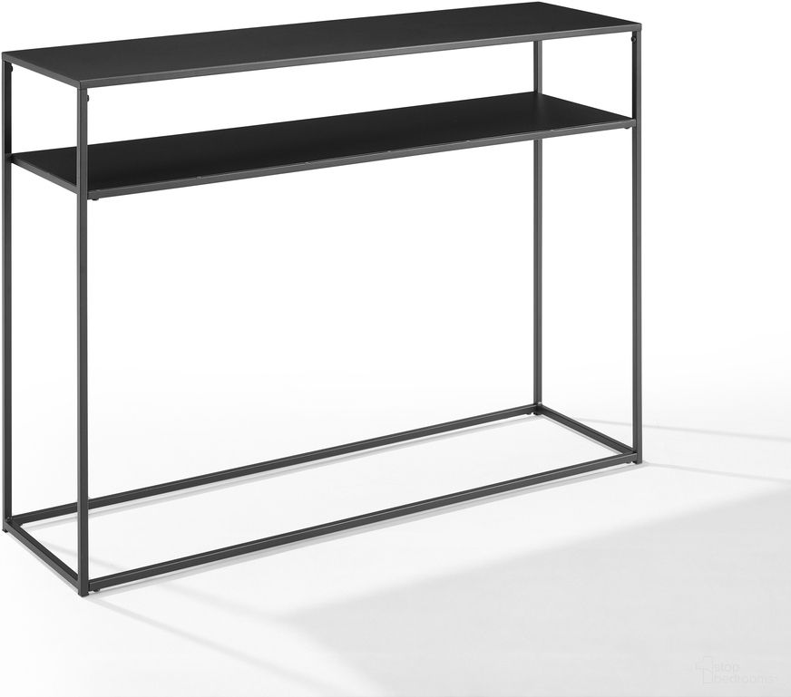 Braxton Entryway Console Table In Matte Black