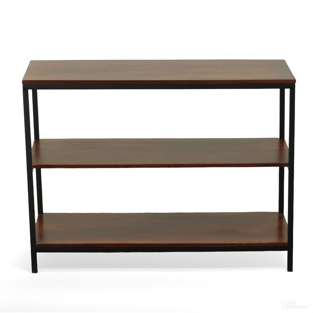 Brayden Console Table In Chestnut and Black