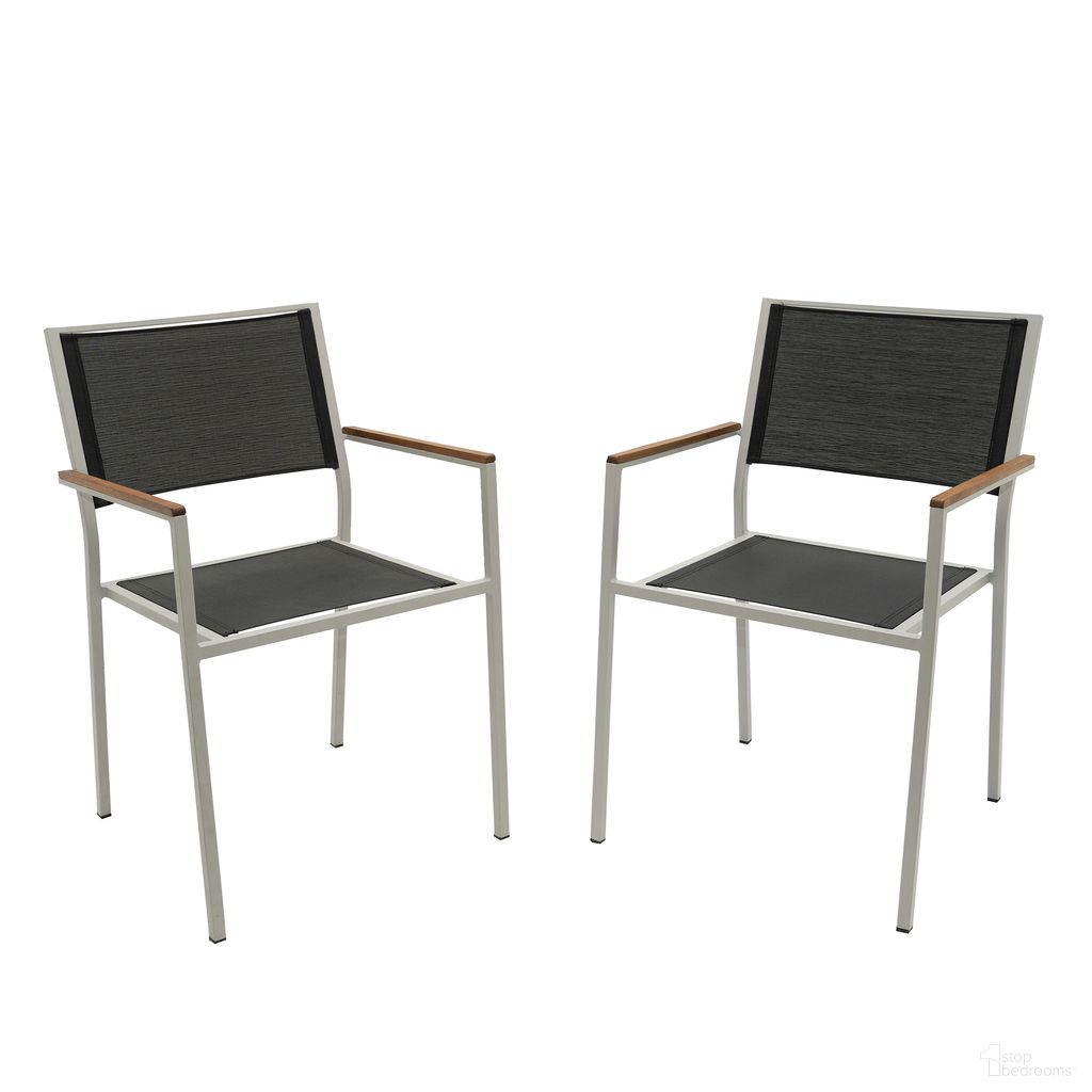 The appearance of Braylee Patio Chair - Set of 2 In Black designed by Carolina Living in the modern / contemporary interior design. This black piece of furniture was selected by 1StopBedrooms from Braylee Collection to add a touch of cosiness and style into your home. Sku: CO2122-BLK. Material: PVC.