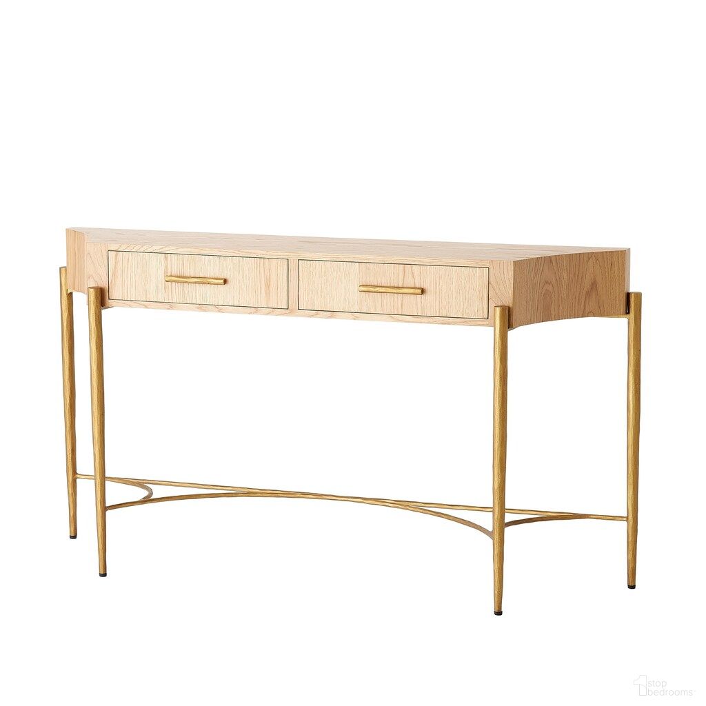 The appearance of Breakfront Console In Natural and Gold designed by Global Views in the modern / contemporary interior design. This natural/gold piece of furniture  was selected by 1StopBedrooms from Breakfront Collection to add a touch of cosiness and style into your home. Sku: 994109. Material: Wood.