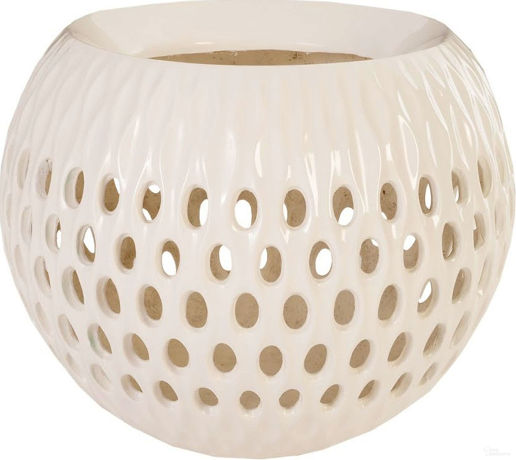 The appearance of Breathe Planter In White designed by Phillips Collection in the modern / contemporary interior design. This white piece of furniture  was selected by 1StopBedrooms from Outdoor Collection to add a touch of cosiness and style into your home. Sku: PH80652. Material: Resin.