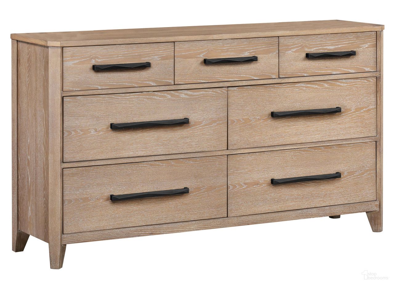 Breckenridge 7 Drawer Dresser In Brown