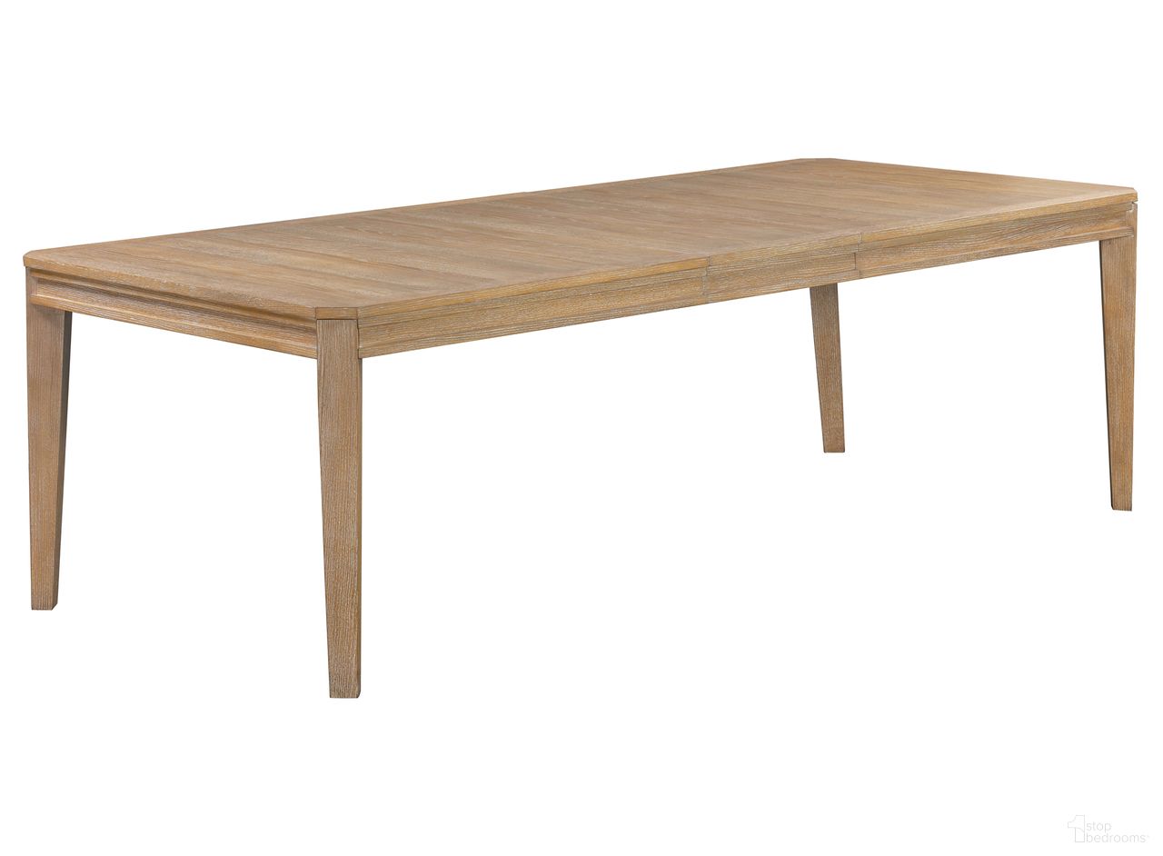 The appearance of Breckenridge 78 Inch Rectangular Table with 18 Inch Leaf In Medium Brown designed by Parker House in the transitional interior design. This medium brown piece of furniture was selected by 1StopBedrooms from Breckenridge Collection to add a touch of cosiness and style into your home. Sku: DBRE-78RECT. Table Base Style: Legs. Table Top Shape: Rectangular. Size: 42" x 96". Material: Solid Hardwood.