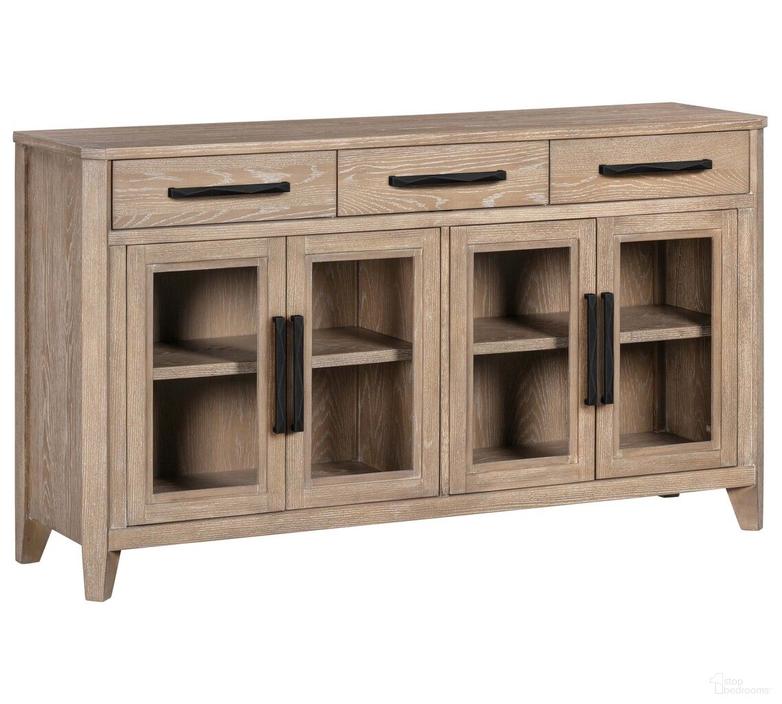 The appearance of Breckenridge Buffet Server In Medium Brown designed by Parker House in the transitional interior design. This medium brown piece of furniture was selected by 1StopBedrooms from Breckenridge Collection to add a touch of cosiness and style into your home. Sku: DBRE-64SB. Material: Solid Hardwood.
